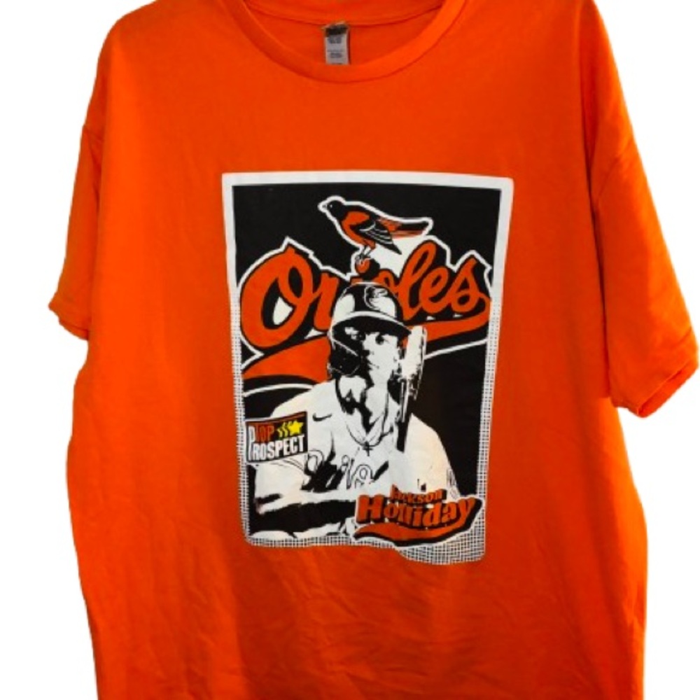 Gildan Orange Orioles Graphic Tee